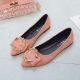 Poppy Fairy【Free Shipping ส่งฟรี】 Sepatu Flat Lancip ผู้หญิงพื้นรองเท้านุ่ม,รองเท้าส้นตึกรองเท้าเดี่ยวพื้นนุ่มสำหรับฤดูร้อน2023