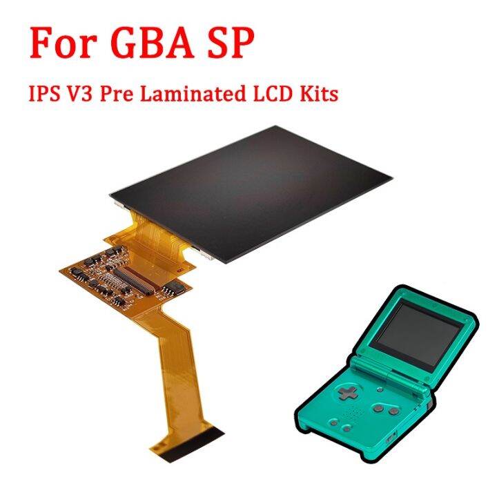 Full New GBA SP IPS V3 Pre Laminated Screen LCD Kits for Gameboy
