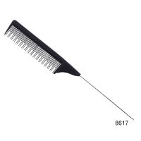 ELEGANT 1Pc Metal Pin Tail Combs Hairdressers Barbers Black Tail Comb Rat For Styling Hairdressing