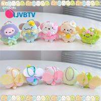 IJVBTV สวนในสวน Sumikkogurashi Plush pendent หางกุ้งทอด ฟิกเกอร์แอคชั่น พวงกุญแจของเล่นยัดไส้ อุปกรณ์เสริมกุญแจ นุ่มนุ่มๆ พวงกุญแจผ้าพลัฌ การตกแต่งตกแต่ง