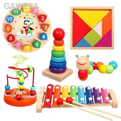 3.6♈แบบ Mainan Kayu Montessori Unbayi 1 2 3 Tahun Hadiah Anak Laki-Laki Perempudan Bayi Teka Bayi-Teki Kayanak-Anak Mainak Tuk Pembejaran Edukatif