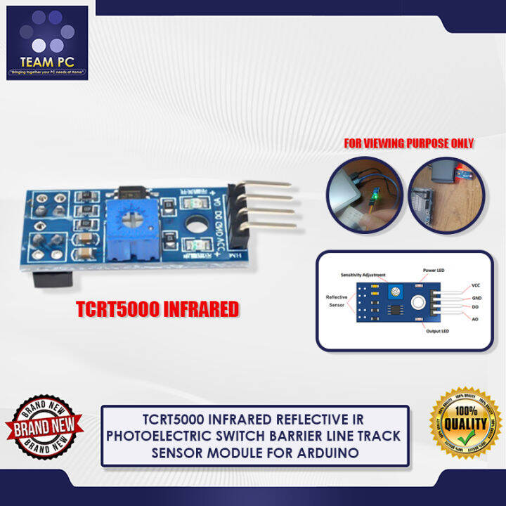 TCRT5000 INFRARED REFLECTIVE IR PHOTOELECTRIC SWITCH BARRIER LINE TRACK ...