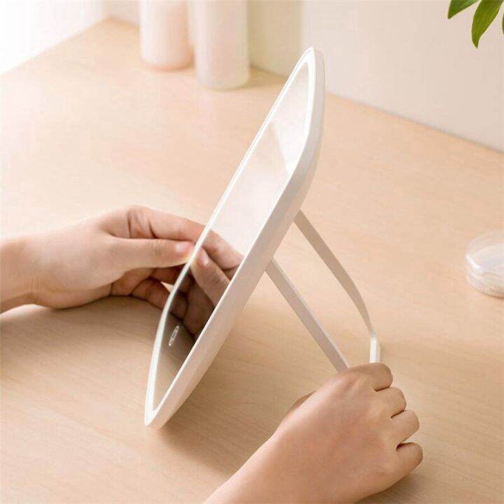 xiaomi-mijia-กระจกแต่งหน้าแบบมีไฟ-led-พับได้-intelligent-makeup-mirror-desktop-led-light-folding-light-mirror