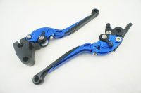 มือเบรคมือครัช แบบปรับได้7ระดับ สีน้ำเงิน FULL ADJUST BRAKE LEVER SET BLUE NINJA250R NINJA300R DTX250