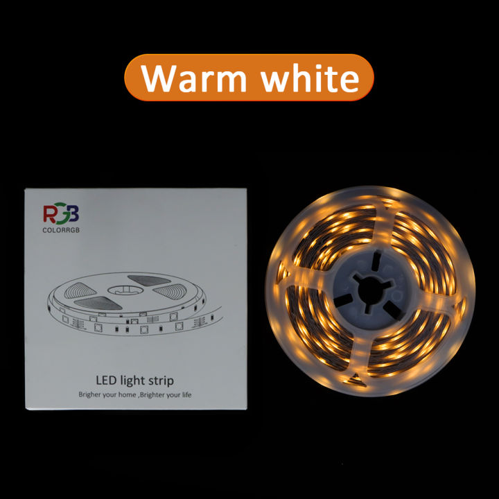 ไฟ-led-แถบ-5v-2a-usb-powered-smd2835-30-leds-m-diy-สีขาวไฟ-led-แสงสีขาวอุ่น-strip