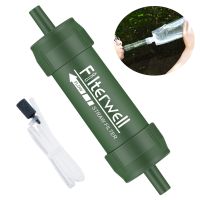 ▪ Camping Purification Water Filter Portable Straw TUP Carbon Fiber Water Bag for Traveling Hiking Survival Emergency Supplies