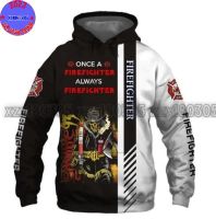 Xzx180305  Firefighter Custom Text All Over Print hoodies For Men &amp; Women CN1314 (Private Chat Free Name&amp;Logo Change)