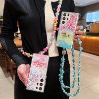 เคสโทรศัพท์ Samsung S23 Ultra S22Ultra เคสด้านหลังอะคริลิคแข็ง A14 A54 พิเศษพร้อมสายพาดลำตัวอเนกประสงค์