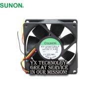 For SUNON New and Original 80mm KD1208PTBX 6 12V 4.6W three wire speed ball bearing cooling fan 80 x 80 x 25mm