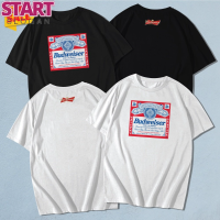 START 11.11เสื้อยืดคอกลม Cotton 100% สกรีนลาย Budwieser (แขนสั้น)