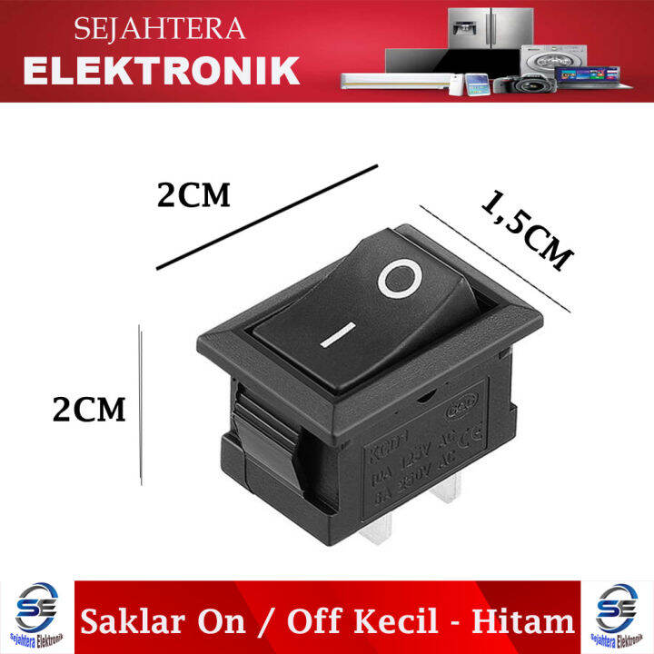 Saklar On / Off Kecil - Hitam COD / Bisa bayar di Tempat ...