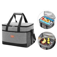 33L Soft Cooler Bag Thermal Bags with Hard Liner Large Insulated Picnic Lunch Bag Box for Camp Travel Family Outdoor Activities