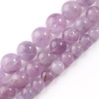 Natural Light Purple Amethysts Crystals Round Loose Jades Stone Beads for Jewelry Making DIY Bracelets 15 6/8/10mm Professional Audio Accessories