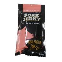 โปรตีนแท่ง หมูรมควัน พอร์ค แอนด์ เจอกี้ หมูแท่ง หมูอบกรอบ Daddy &amp; Son Natural Smoked Pork Jerky โปรตีนสูง ไขมันต่ำ #FLND