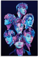 Sfsaf Bts โปสเตอร์ห้องนั่งเล่นโปสเตอร์ภาพตกแต่งศิลปะบนผืนผ้าใบสำหรับติดกำแพงป๊อปอาร์ตภาพวาดตกแต่งห้องนอน