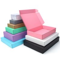 ∈♧ 5pcs/10pcs/kraft box wholesale color package carton small gift box Wigs blank 3layer corrugated box customized size printed logo