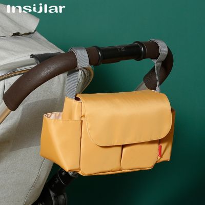 hot！【DT】❍▦▽  Baby Stroller Organizer Mummy Diaper Accessories Carriage Large Capacity Outdoor Nappy Cup Holder Wagon