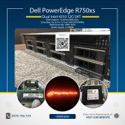 Máy chủ Dell PowerEdge R750xs - 8x3.5 Basic
