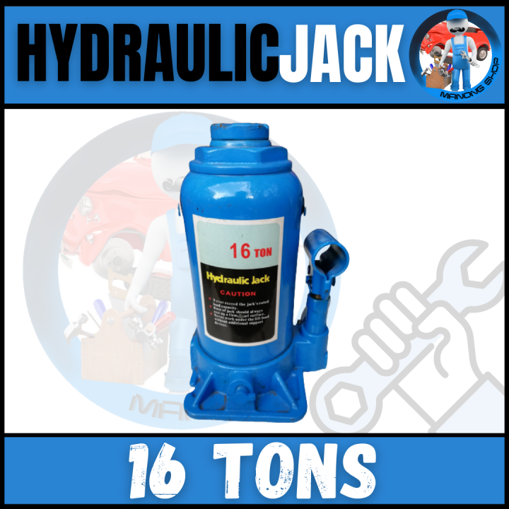 Manong Shop Hydraulic Jack 16 Tons Cylinder Type Jack For Repair And Maintenance Heavy Duty