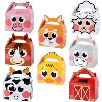 【YF】✗☒  8Pcs/lot Jungle Dog Hanging Biscuit Packing Boxes Birthday Favors