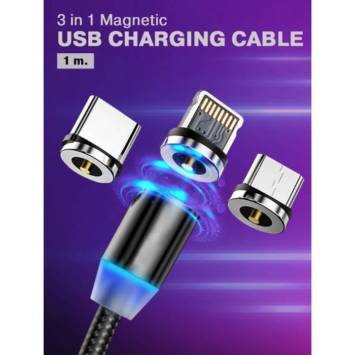 สายชาร์จแม่เหล็ก-มือถือ-3-in-1-สำหรับ-โทรศัพท์มือถือ-ios-android-magnetic-usb-charging-cable-3-in-1-ใช้ได้กับมือถือทุกรุ่น