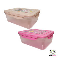 Bento Food Sanrio Line Box กล่องถนอมอาหารลายการ์ตูนซานริโอ กล่องเก็บของสุญญากาศแบบฝาล็อค กล่องเก็บของ