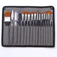 Multi-Purpose Watercolor Brush with Drawstring Case, Artist Paint Brush Set for Acrylic Oil Watercolor Canvas