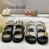 [พร้อมส่ง] One for all พร้อมส่งจากไทย TX410 รองเท้าแตะลำลอง?รองเท้าส้นตึก สูง4cm. Size 35-39? รองเท้าแตะโรมันสวมใส่สบายมาก รองเท้าแตะแฟชั่นสำหรับผู้หญิง