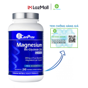 Viên uống Magnesium Bis Glycinate 200 Gentle Canprev Canada Magie