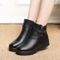 รอบนิ้วเท้าสตรีทผู้หญิงรองเท้าส้นสูงแบบลำลองรองเท้าเดี่ยว Sepatu BOOT Pendek