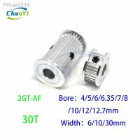 2GT 30 Teeth Timing Belt Pulley Bore 4/5/6/6.35/7/8/10/12/12.7mm Synchronous Wheel For Belt Width 6/10/30mm 3D Printer Parts G2M