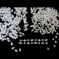 ；。‘【 50Pcs White Inlay 12Mm*6Mm + 50Pcs 6Mm*1.8Mm Mother Of Pearl Shell Blanks