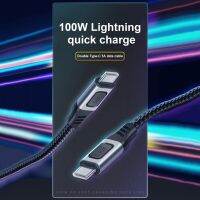 [CNIU digital accessories] ที่ชาร์จสายชาร์จเร็ว PD 20V/5A สายไนลอนแบบถักสองหัวข้อมูล Type C พร้อมชิป Emarker สำหรับอุปกรณ์ SB-C ส่วนใหญ่