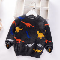 3-8T Toddler Kid Boy Clothes Autumn Winter Warm pullover Top Long Sleeve Letter Sweater Girl Fashion Knitted Gentleman Knitwear