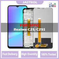 6.5 "จอ LCD แบบดั้งเดิมสำหรับ Realme C25 RMX3191 RMX3193สัมผัสทำให้เป็นดิจิทัลประกอบหน้าจอ LCD สำหรับ C25S Realme RMX3195จอแสดงผล RMX3197