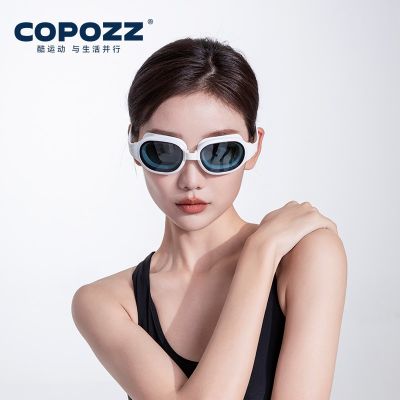 COPOZZ แว่นตาว่ายน้ำกันน้ำ UV ป้องกันหมอกแว่นว่ายน้ำมืออาชีพผู้ชายผู้หญิงแว่นตาว่ายน้ำ