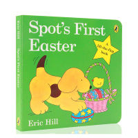 Small glass Easter egg spot S first Easter cardboard book flipping Book imported English original genuine childrens Enlightenment English learning baby English improvement parent-child interactive game book