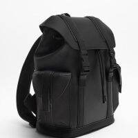 ?ZARAˉ zarahome new product black laminated explorer backpack large-capacity business bag travel bag student schoolbag