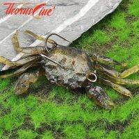 【cw】 THORNSLINE New Artificial Crab Bait Fishing Lures Soft with Hooks 8cm 35g Pesca