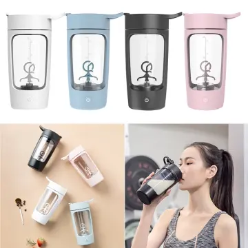 450ml Electric Protein Shaker Usb Rechargeable Protein Mixing Bottle  Portable Leakproof Automatic Vortex Mixer Cup 