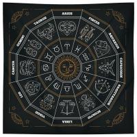 Zodiac Tapestry Constellation of Zodiac Wall Tapestries 24 X 24 Aesthetic Hanging Tapestries for Bedroom Living Room College Dorm Home Decor amicable