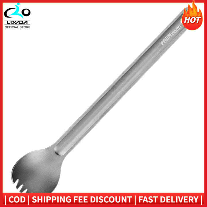 Titanium Long Handle Spoon Cutlery for Outdoor Camping Backpacking