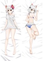 ✥▨ DIY Custom Anime Toujou Koneko (High School DxD) Dakimakura Pillowcase Double-sided Print Hugging Full Body Pillow Cover Case