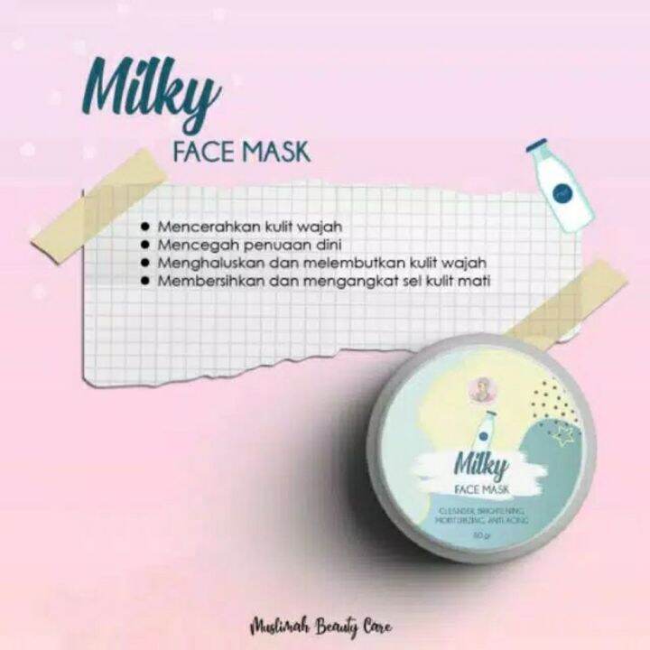 Face Mask Pot Milky by Muslimah Beauty Care Face Mask Lazada Indonesia