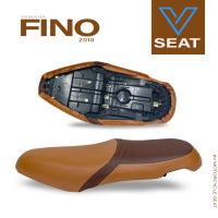 เบาะ FINO ปี 2010 สีน้ำตาล ( V Seat เบาะรถมอเตอร์ไซค์ )