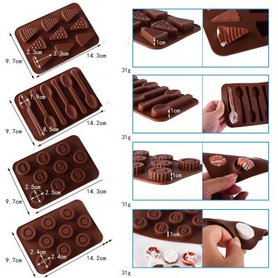2021-0-9 digital building block silicone chocolate cake mold ice tray mold candy decoration jelly pudding baking model Ice Maker Ice Cream Moulds