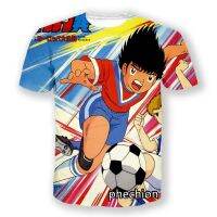 Phechion ใหม่แฟชั่นผู้ชาย/ผู้หญิง Captain Tsubasa 3D พิมพ์แขนสั้นเสื้อยืดสบายๆ Hip Hop ฤดูร้อน T เสื้อ Tops S30