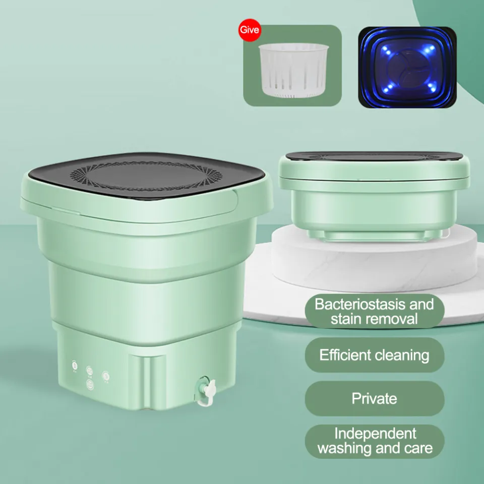 Folding Portable Washing Machine With Dryer Bucket for Clothes