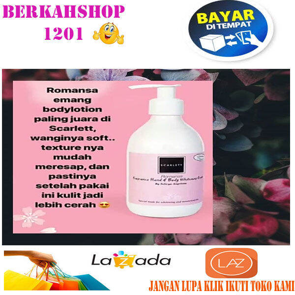 Scarlett Romansa Whitening Body Lotion Aman, Halal, Original Dan Sudah