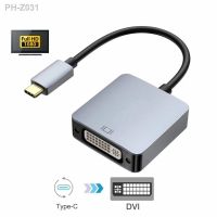 1080P USB-C to DVI Cable Adapter Thunderbolt USB 3.1 Type-C to DVI-D Single Link Cable Converter for Macbook pro Dell XPS 15/13